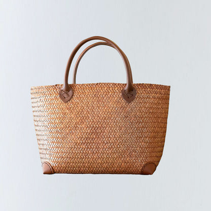 Asian Woven Round Basket
