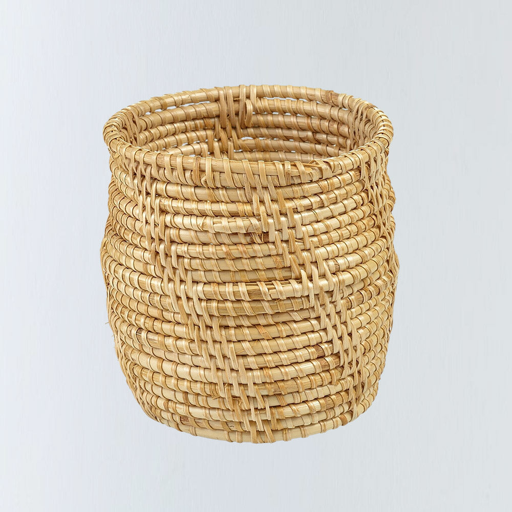 Asian Woven Round Basket