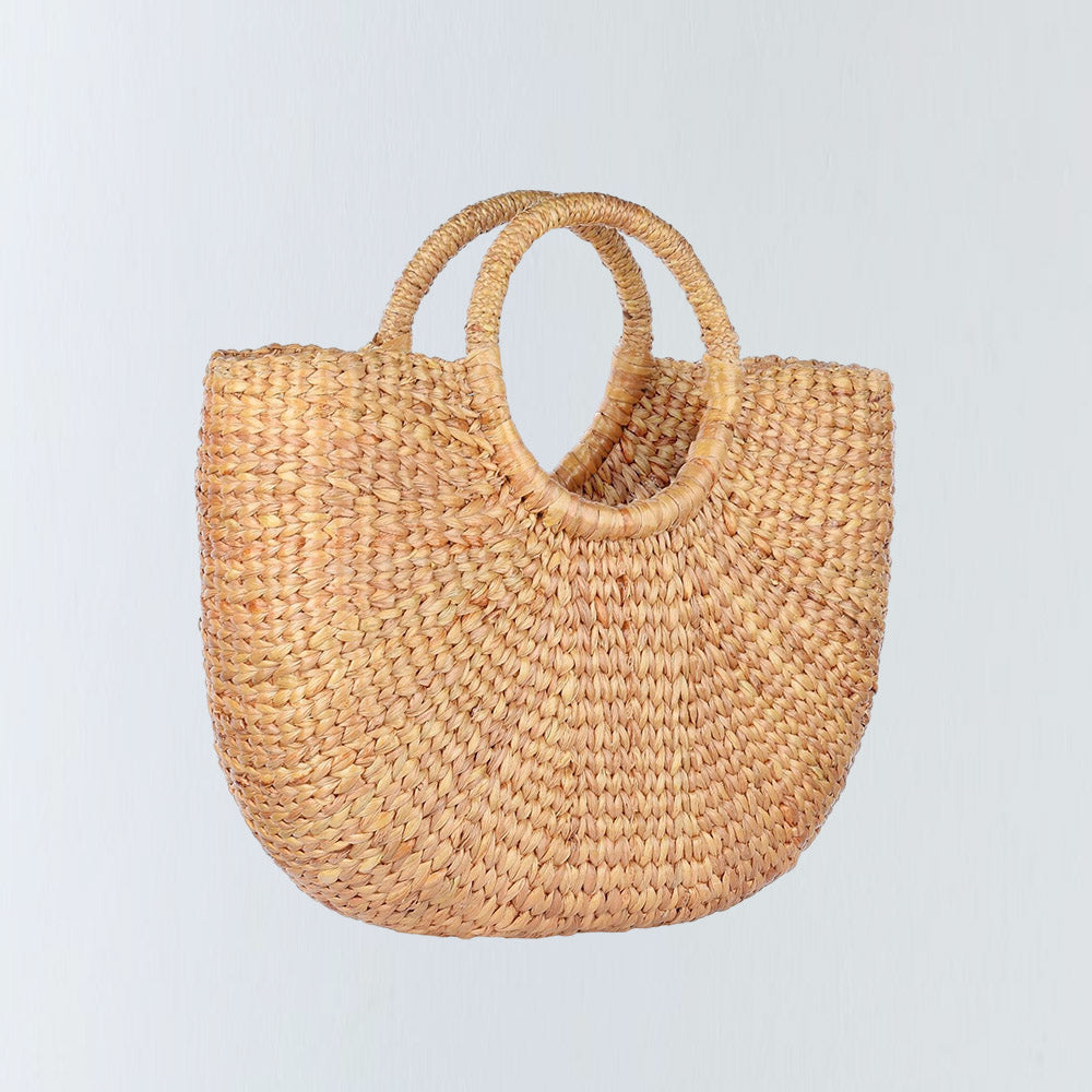 Asian Woven Round Basket