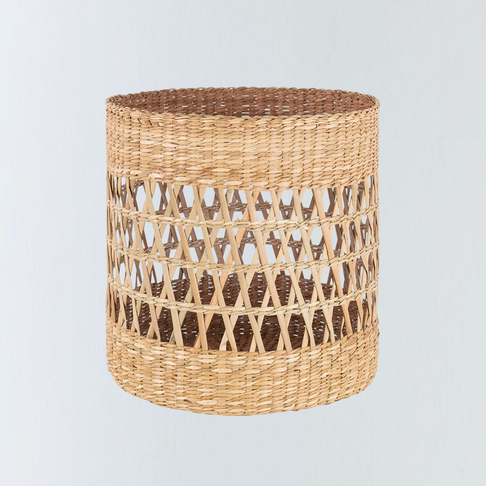 Asian Woven Round Basket